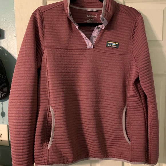 Ll Bean Airlight Knit Pullover Size 